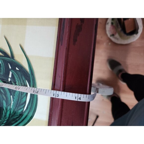 Vintage 3D Textured Rooster Wall Art Hanging Wood Framed Farmhouse Country Decor - Picture 6 of 6